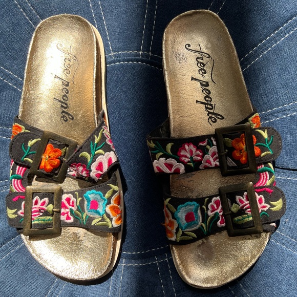 Free People Embroidered Sandals - Picture 2 of 4